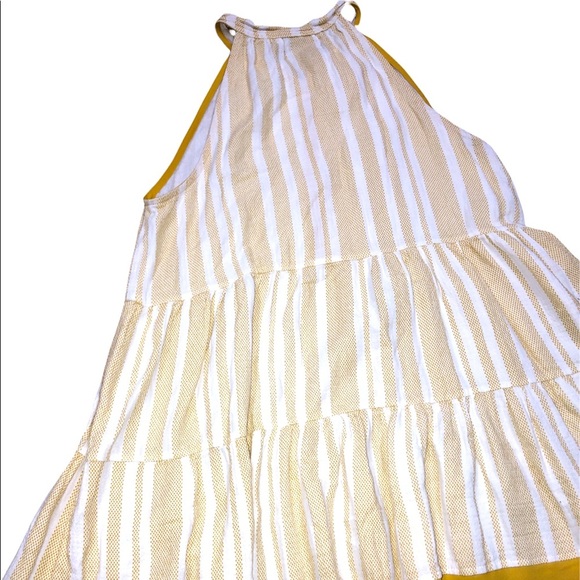 Hem & Thread size medium mustard striped tunic top - Picture 3 of 5